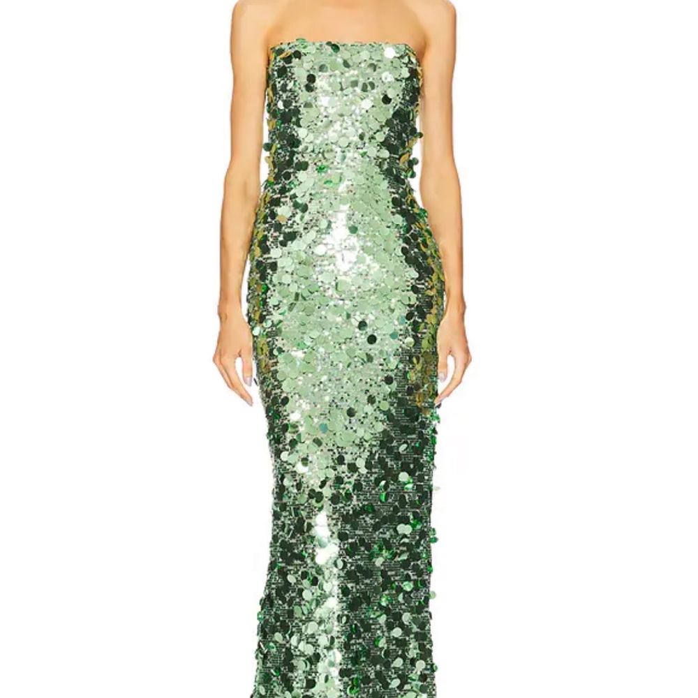 Bronx and Banco Green Sequin Dress